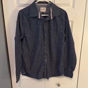 Men's Blue Casual Button Down Shirt